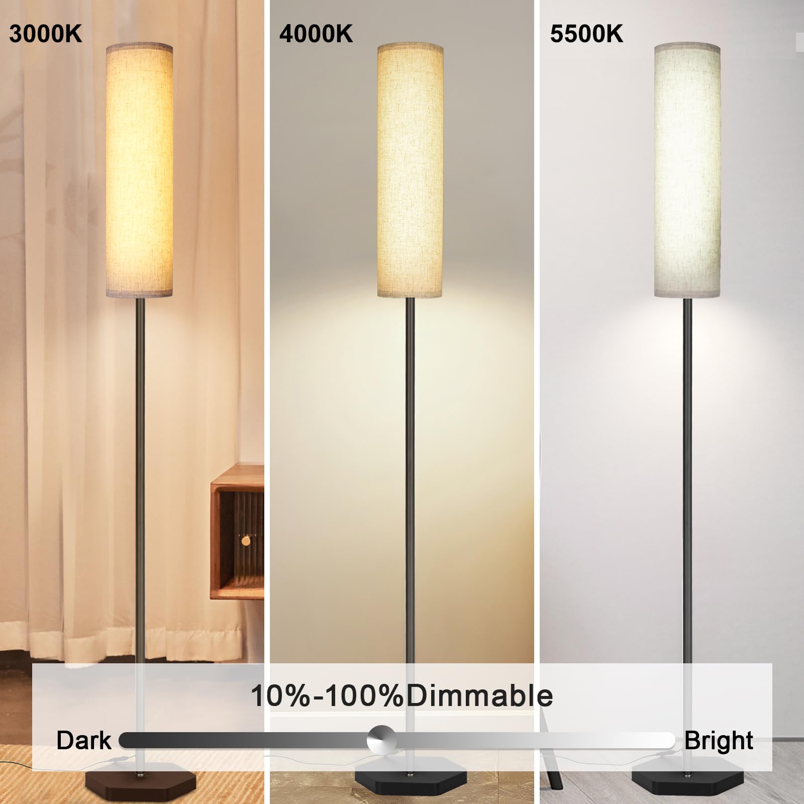 Amazon.co.jp : AIGOTEK(アイゴテック) リビングルーム用フロアランプ